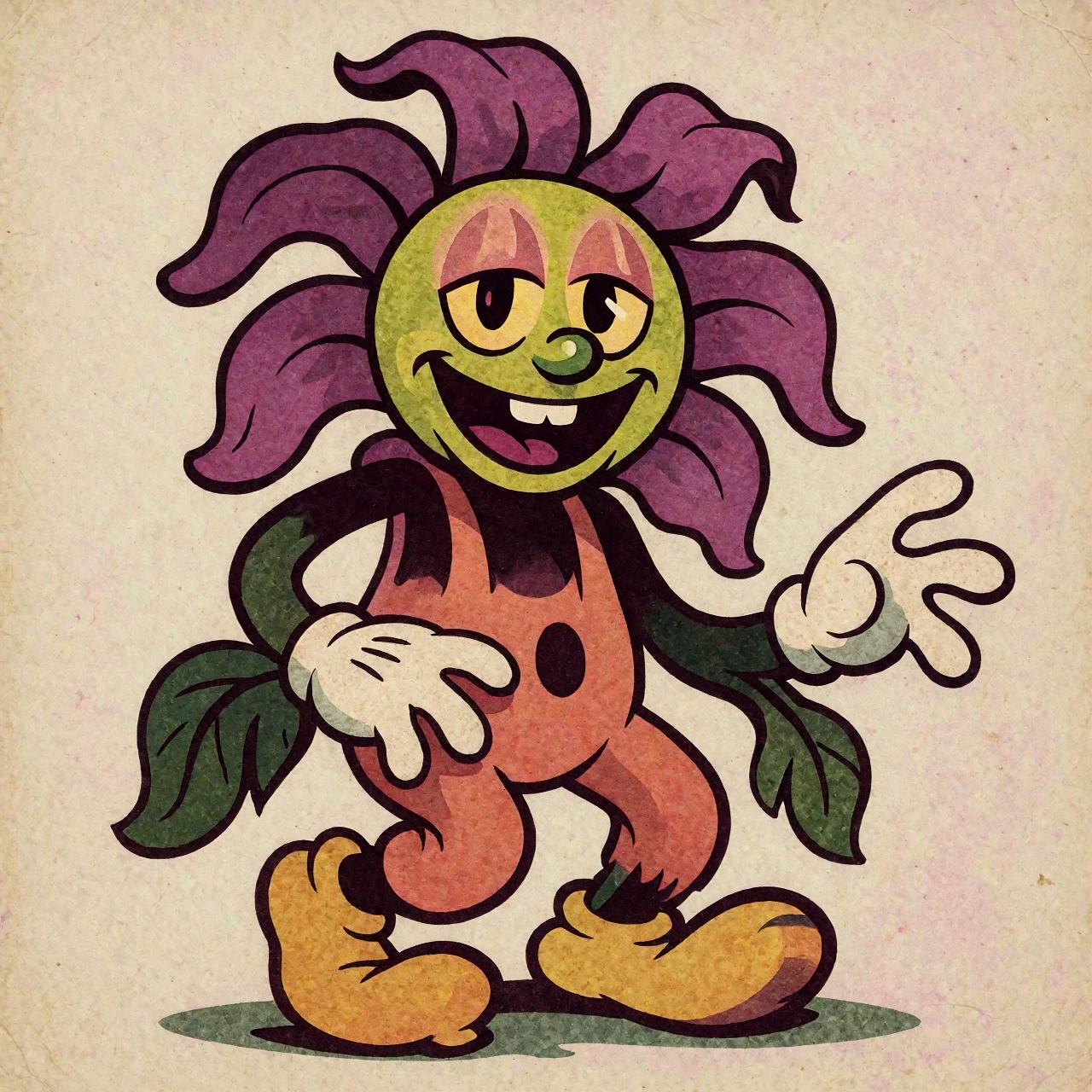 Bloom, flower-headed character at strength 1