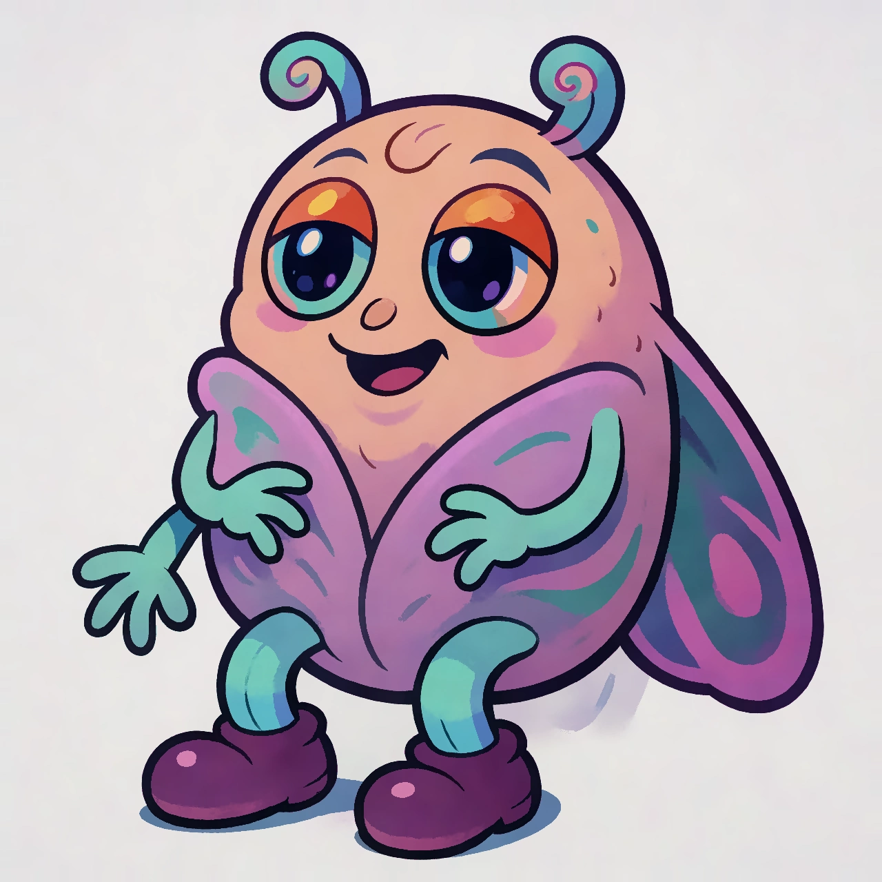 moth texture-cleaned character